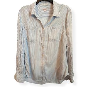 Merona Women's Distressed Button Down Shirt